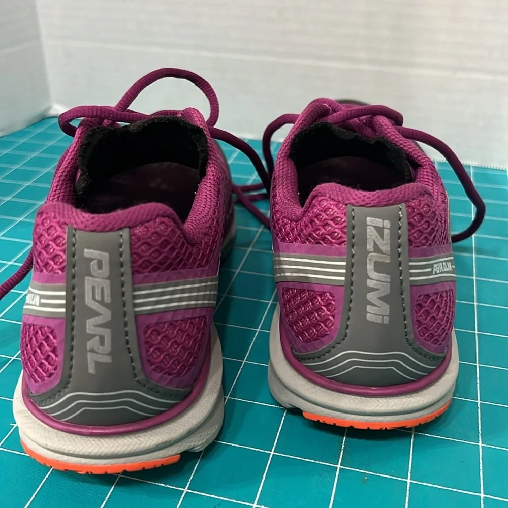 Pearl iZumi Womens Cycling Shoes Road Fuel IV Purple Grey Sz 40 US size 9 - Picture 2 of 9
